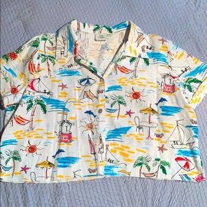 Cropped men’s button up